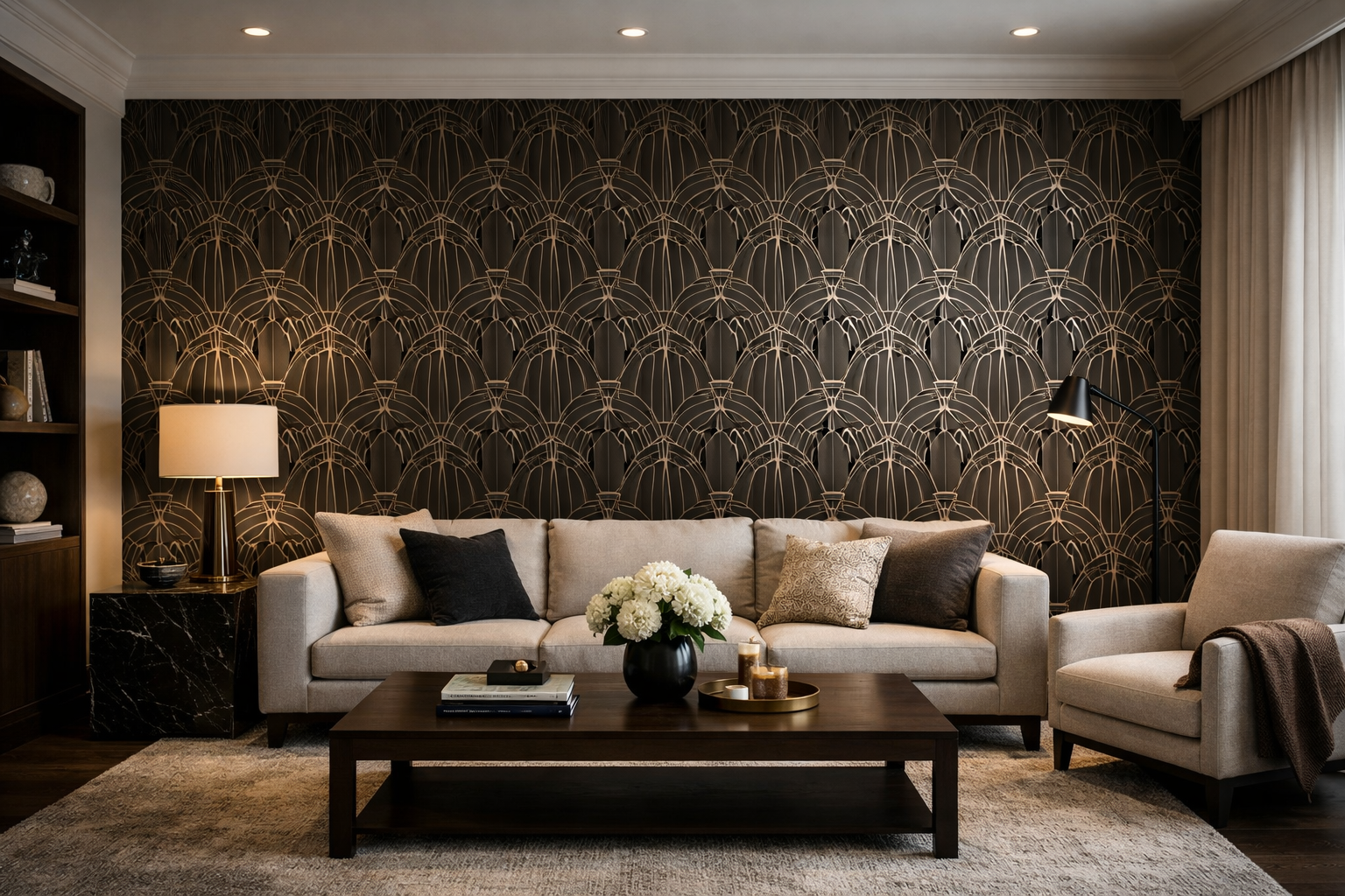 H & S Lumber Co commercial wallpaper installation in Charlotte NC